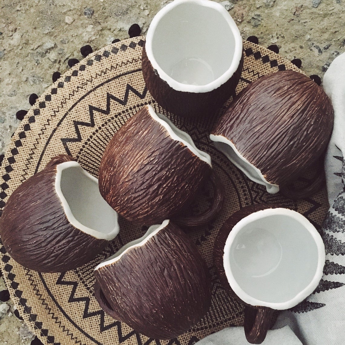 Ceramic Coconut Mug
